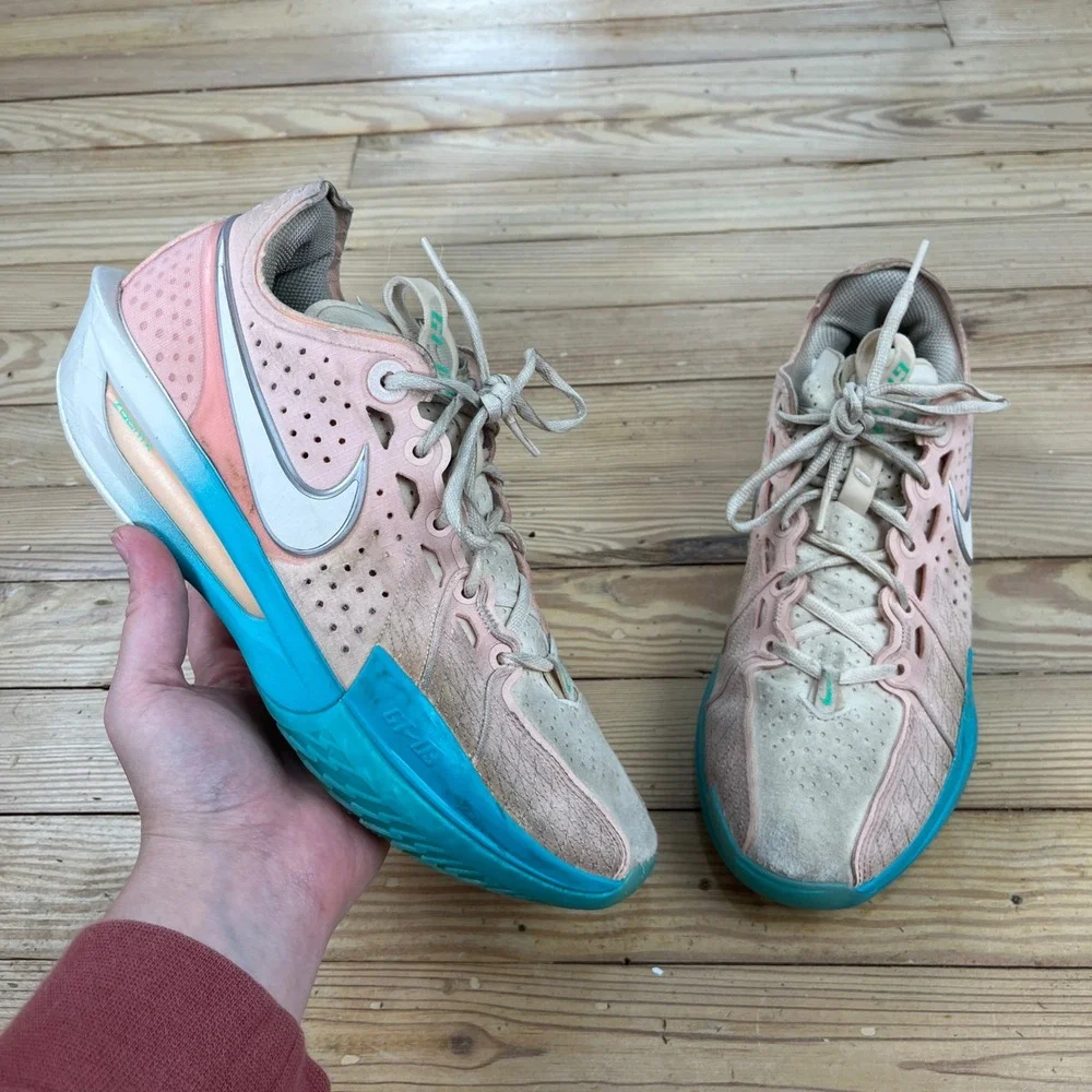 Nike Air Zoom GT Cut 2 Arctic Orange Blue Lightning athletic Mens 7.5 Basketball